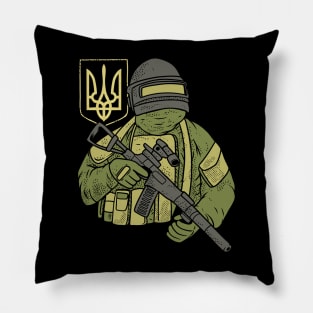 Ukrainian Ninja Turtle Design Pillow