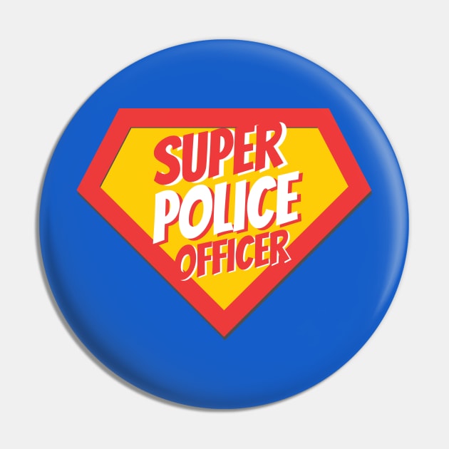 Police Officer Gifts | Super Police Officer Pin by BetterManufaktur