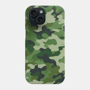 GREEN MILITARY CAMOUFLAGE DESIGN Phone Case