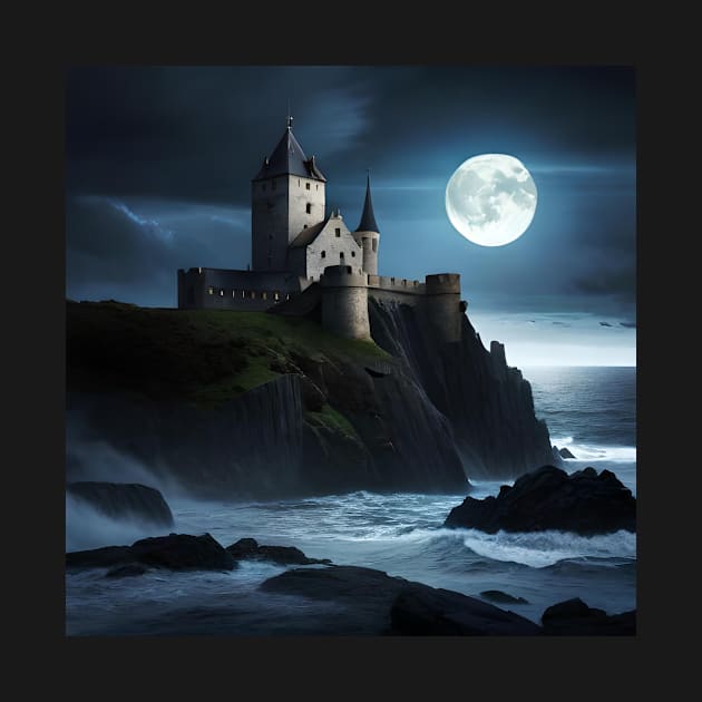 Castle at night by Love of animals