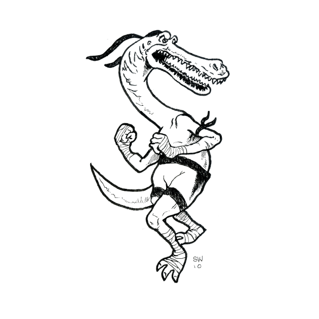 Muay Thai Dino by CoolCharacters