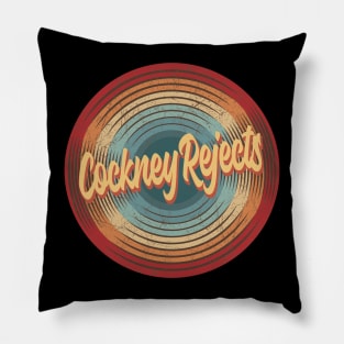 Cockney Rejects Vintage Circle Pillow