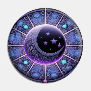 holy moon card Pin