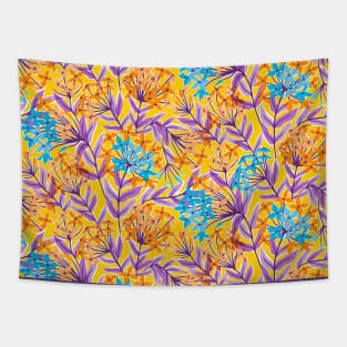 Colorful Yellow Hydrangea Tapestry