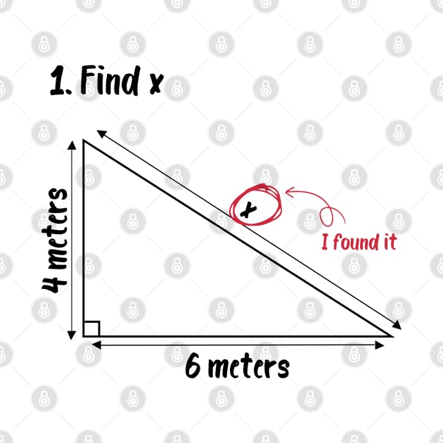 find x i found it Funny Math by greatnessprint