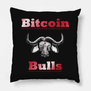 Bitcoin Bull Cryptocurrency Bull Run Pillow