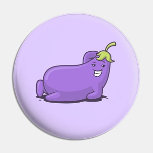 Horny Eggplant Pin