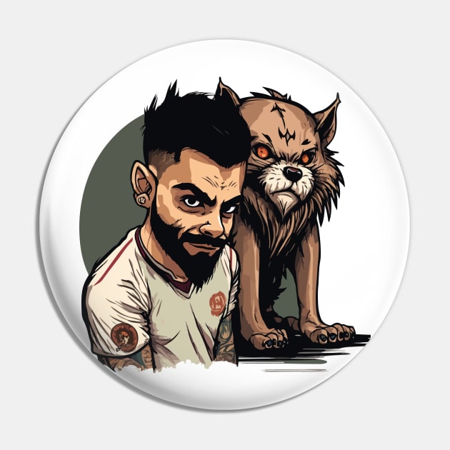 Indian Cricket Superstar Virat Pin by JammyPants