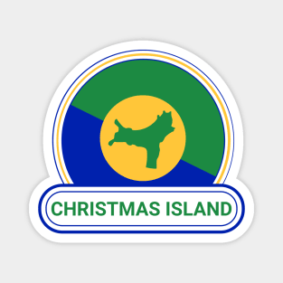 Christmas Island Country Badge - Christmas Island Flag Magnet