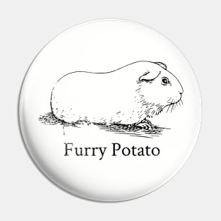 Furry Potato // Black Pin