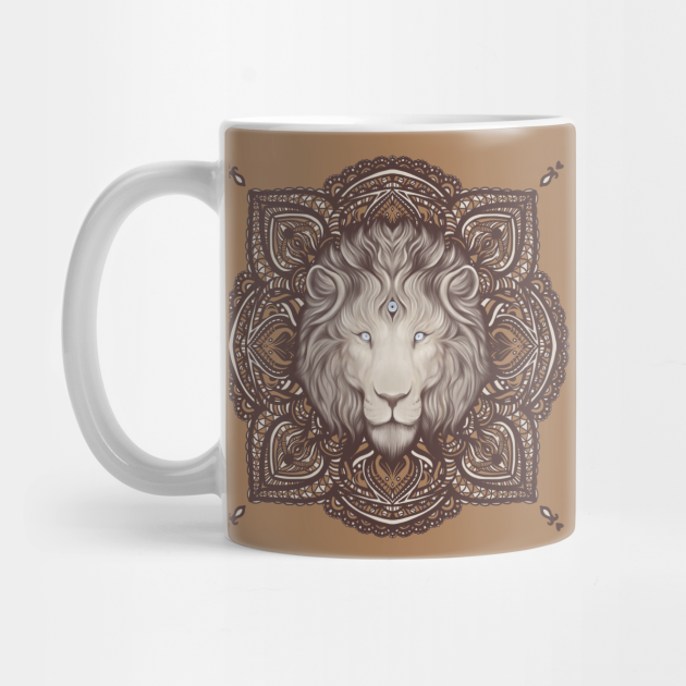 Lion Mandala Woke Lion Lion Portrait Mug Teepublic