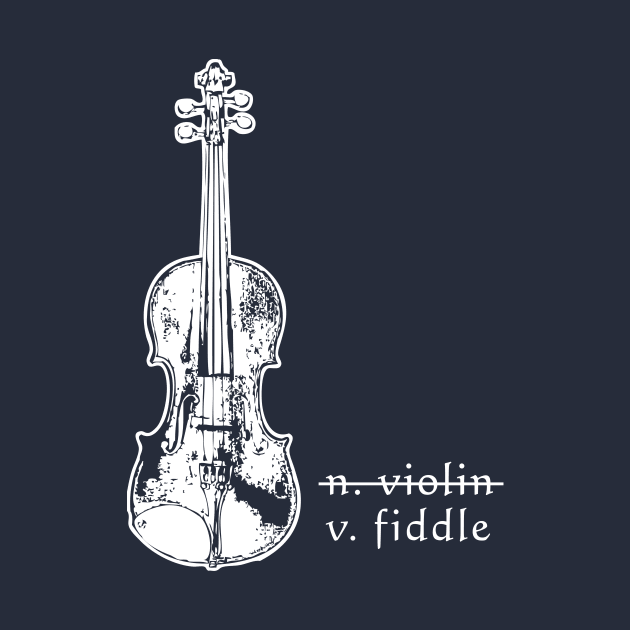 Fiddle Not Violin Bluegrass Country Music Gift by Compassandbliss