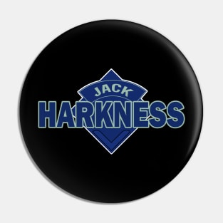 Captain Jack Harkness - Doctor Who Style Logo - Torchwood Pin