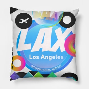 LAX Los Angeles airport code pop Pillow