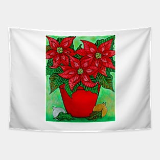 Poinsettia Season Tapestry