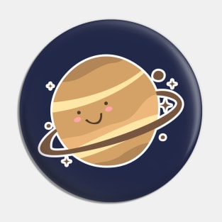 Cute Art Saturn Drawing Pin