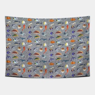 Fish Pattern Tapestry