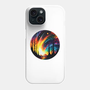 Rainbow lights on an alien world Phone Case