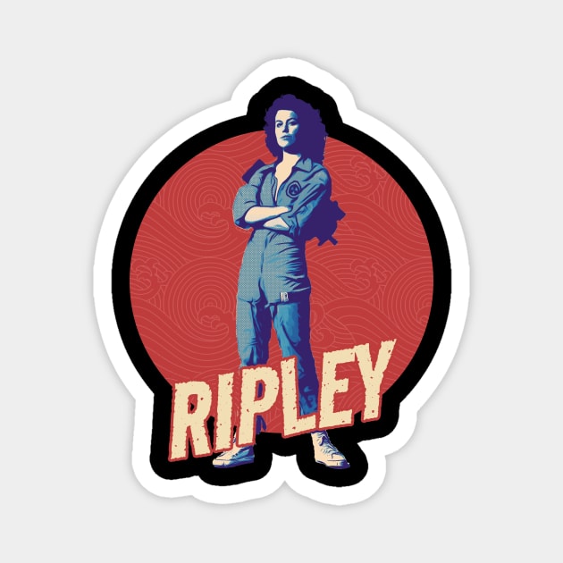 Ripley - japan retro vintage Magnet by Crocodile Store