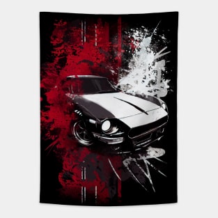 Old Japanese car Tapestry