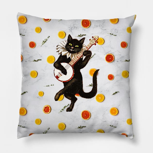 Cat painting #2 Pillow by HuntersDesignsShop