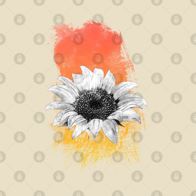 Watercolor Sunflower by HilariousDelusions