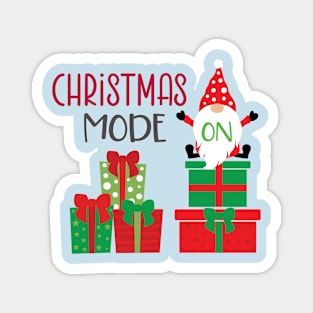 Christmas Mode On Gnome With Presents Magnet