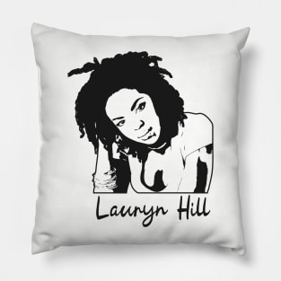 Beauty lineart lauryn hill Pillow