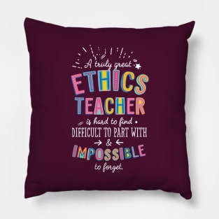 A truly Great Ethics Teacher Gift - Impossible to forget Pillow