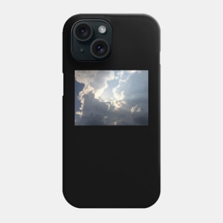 Sun behind the clouds Phone Case