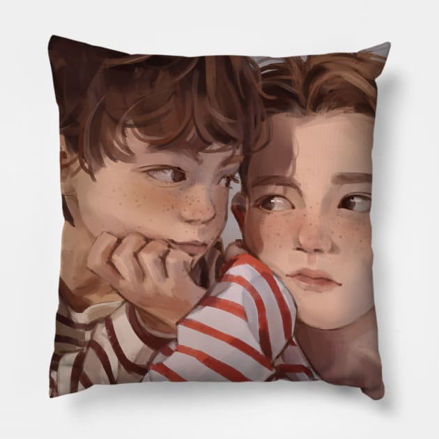 Little boys Pillow by Atin