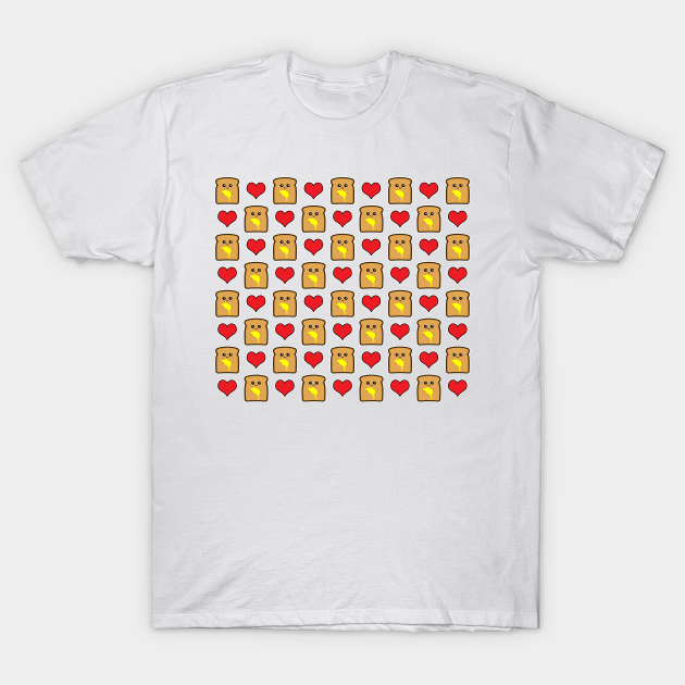 Discover Cute Toast Pattern - Toast - T-Shirt