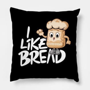 Funny Sourdough Bread Baking Minimalist Bakery Pillow