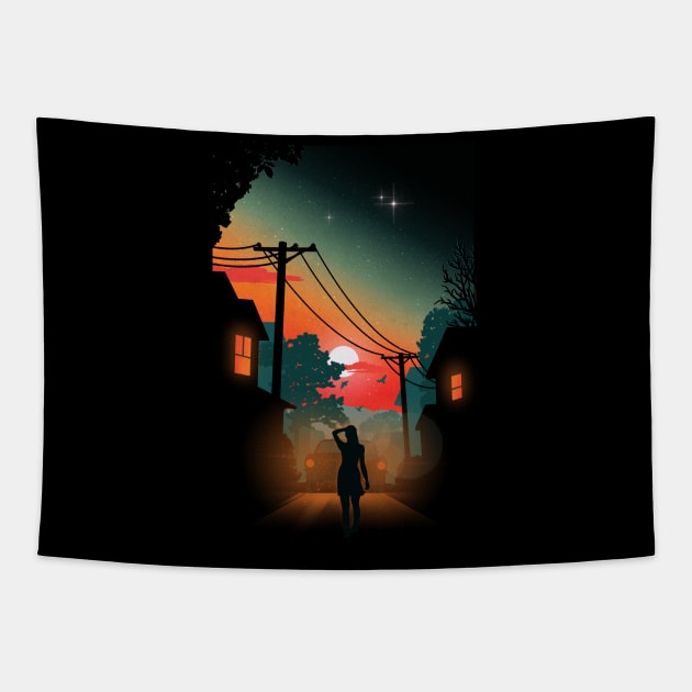 Bright Lights Tapestry by TheChild