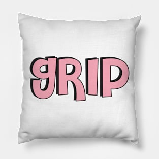 Film Crew On Set - Grip - Pink Text - Front Pillow