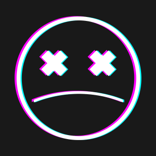 Glitch Sad Face T-Shirt