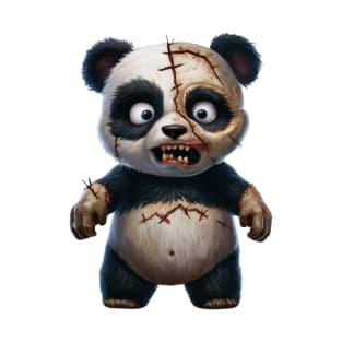 Zombie Panda - Horror Enthusiast - Fright Night Panda Tee T-Shirt