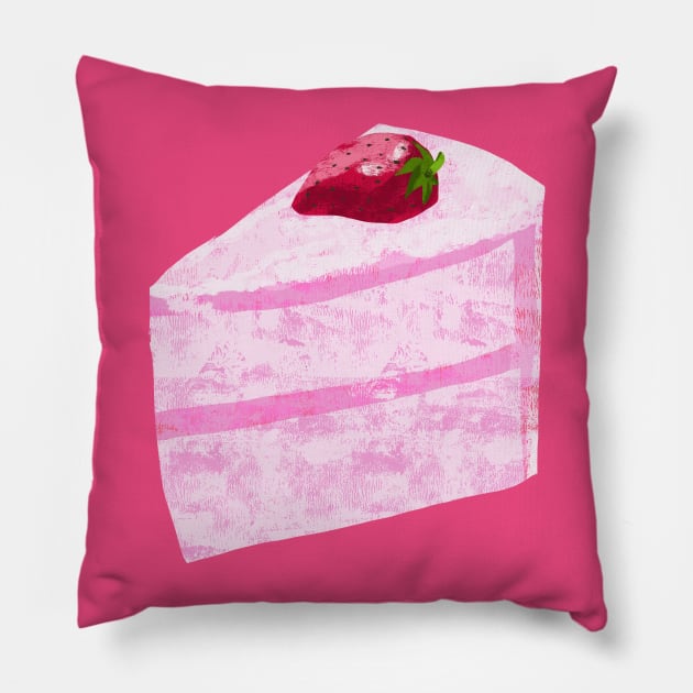 Strawberry Cake Pillow by pastanaut