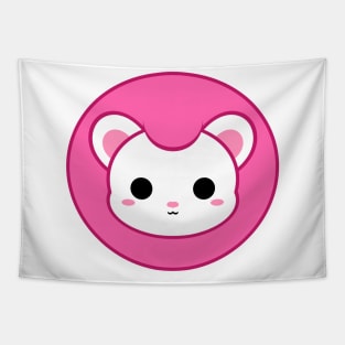 Cute Pink Lion Tapestry