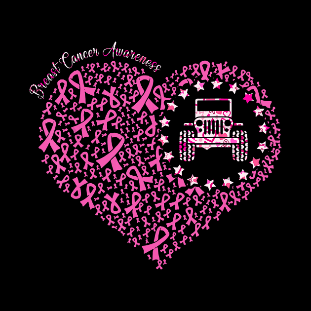 Breast cancer awareness jeeps heart by Tianna Bahringer