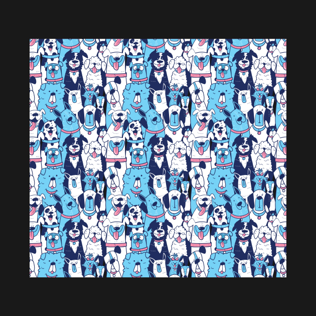 Funny Pattern with Dogs by edwardecho