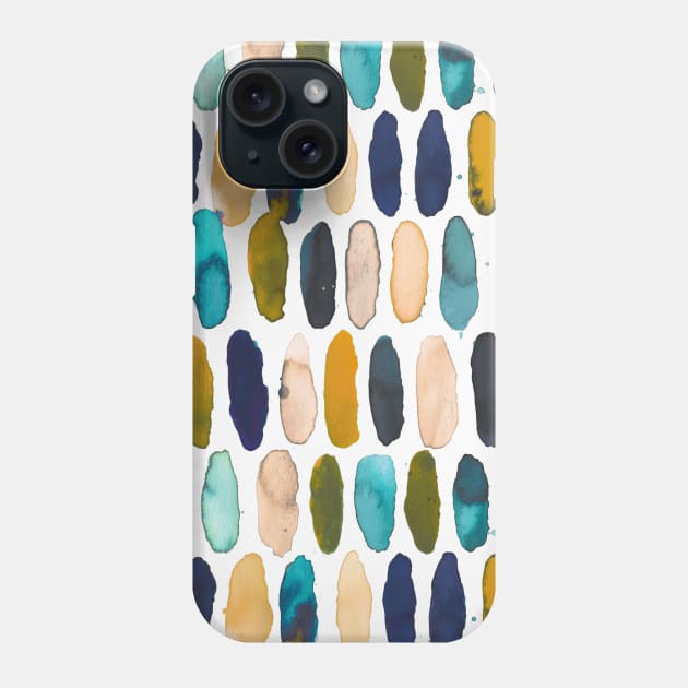 Pocket - PILLS BLUE OCRE WHITE BG Phone Case by ninoladesign