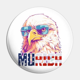 MURICA - Bald eagle number four Pin