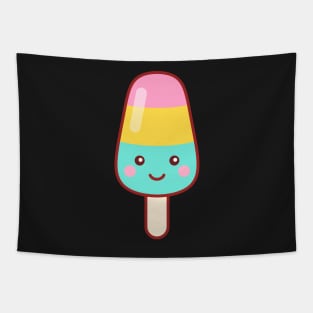 Ice Cream Popsicle Emoji Minimal Tapestry