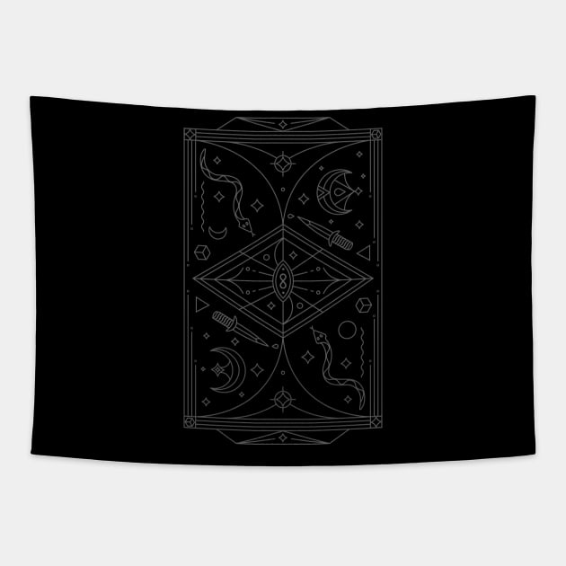 Sacred Symbol Tapestry by Yeroma