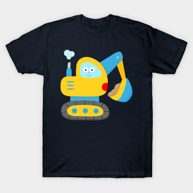 Discover Excavator Digger Kids Toddler Boys - Excavator - T-Shirt