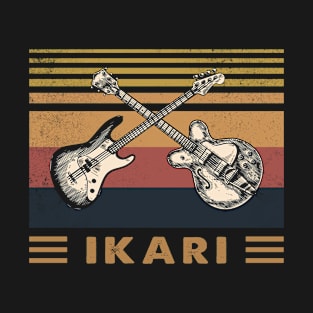 Retro Design Ikari Proud Name Guitars Anime T-Shirt