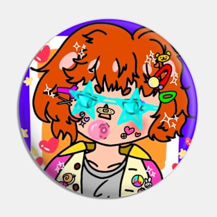 Bubblegum girl Pin