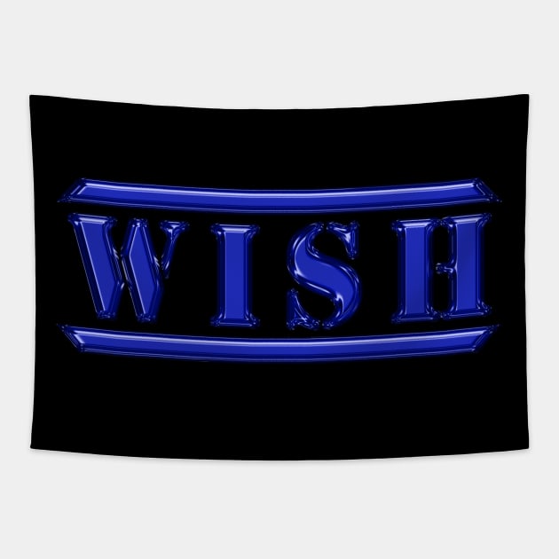 Wish Blue Tapestry by The Black Panther