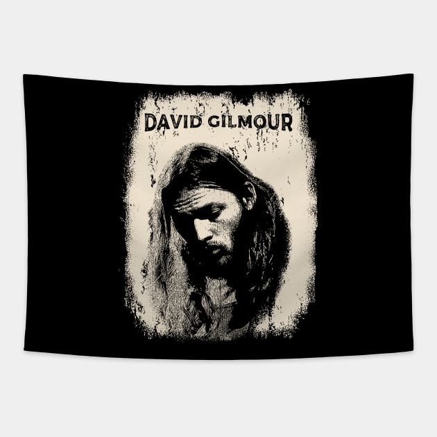 Vintage Distressed David Gilmour Tapestry by Yopi